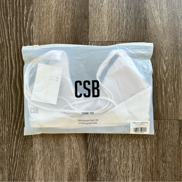 NWT CSB Activluxe Aly Crop — White - Picture 5 of 7